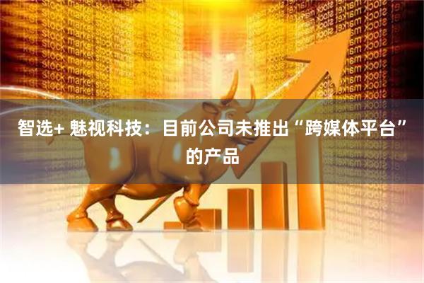 智选+ 魅视科技：目前公司未推出“跨媒体平台”的产品